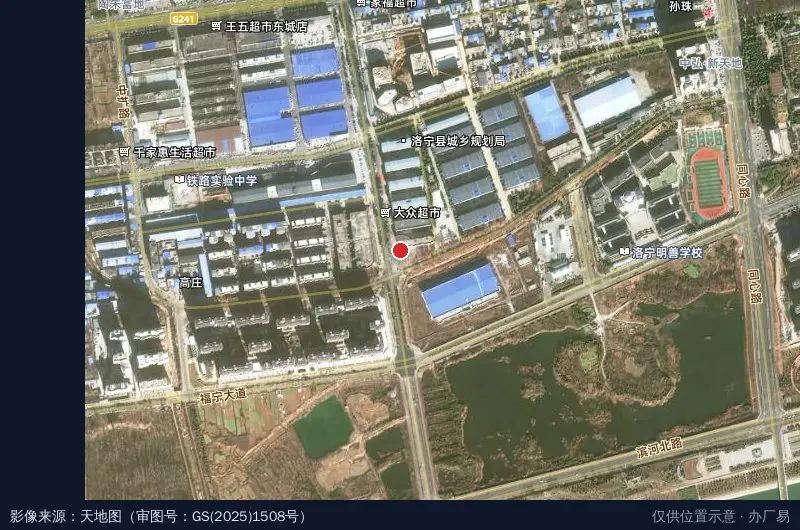 安能物流 (开发区)卫星位置示意图