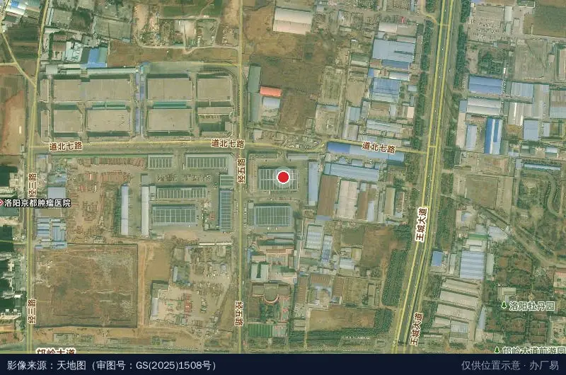 金燕物流中心卫星位置示意图