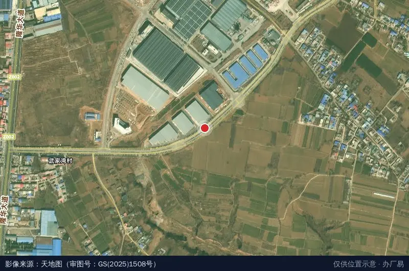 孟津区轴承产业园卫星位置示意图