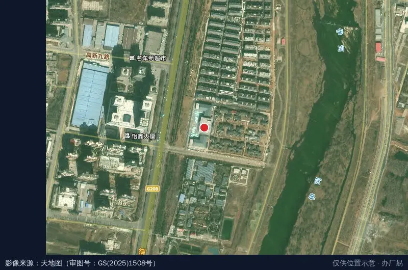 和光星驰文化产业园卫星位置示意图