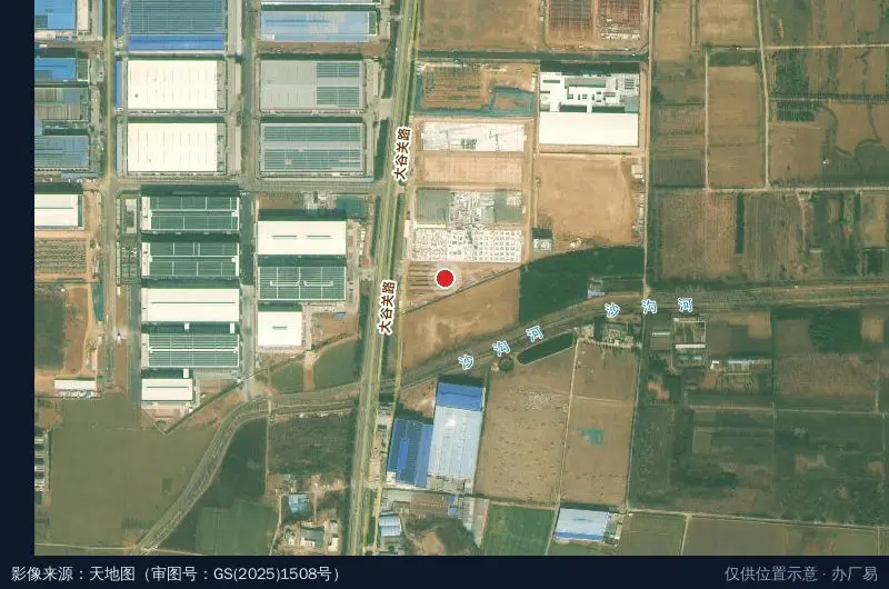中浩德智能家居产业园卫星位置示意图