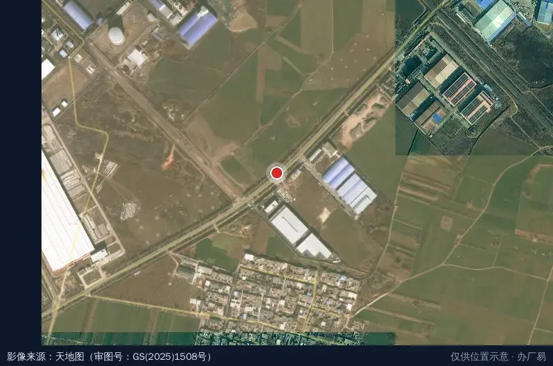 汝阳县四新产业园卫星位置示意图