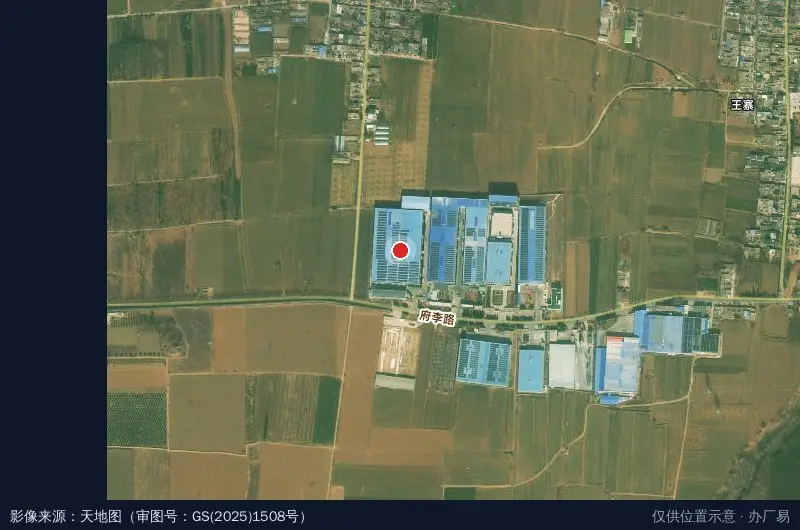 峰景工业园卫星位置示意图