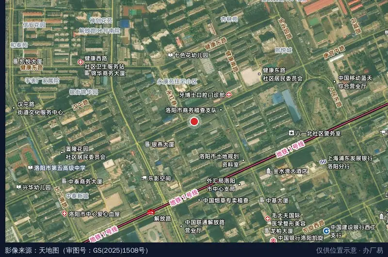 洛阳智能科技产业园卫星位置示意图