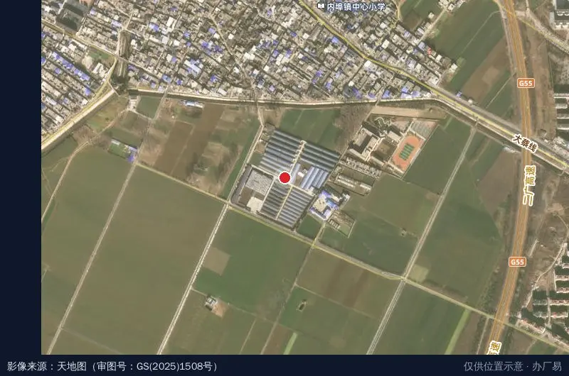 汝阳红薯现代农业产业园卫星位置示意图