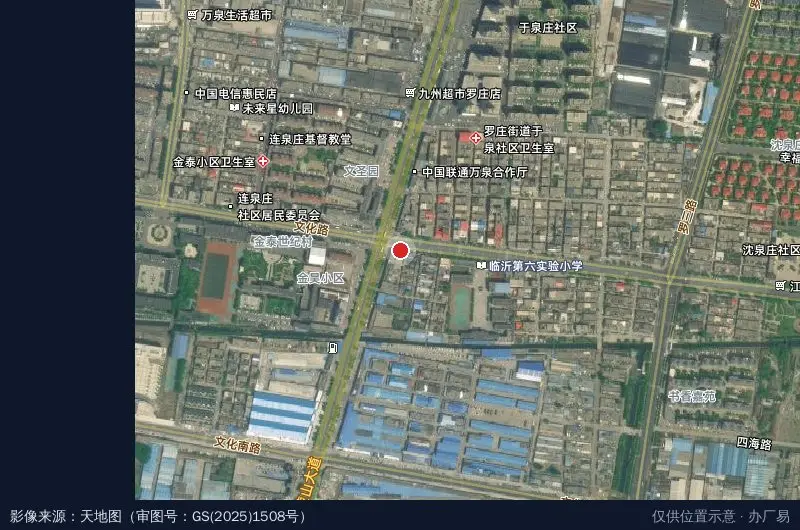 江泉工业园卫星位置示意图