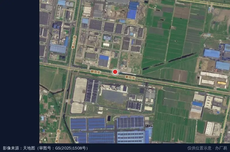临沭县工业园区卫星位置示意图