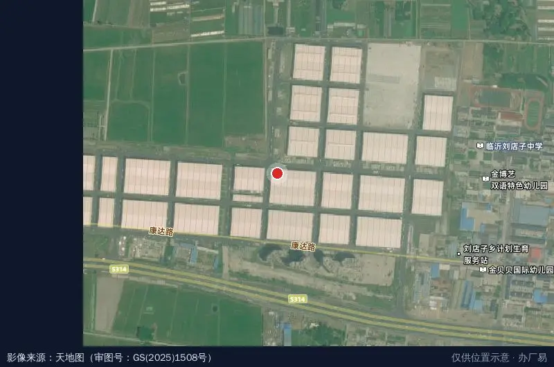 临沂国际金属生态城卫星位置示意图