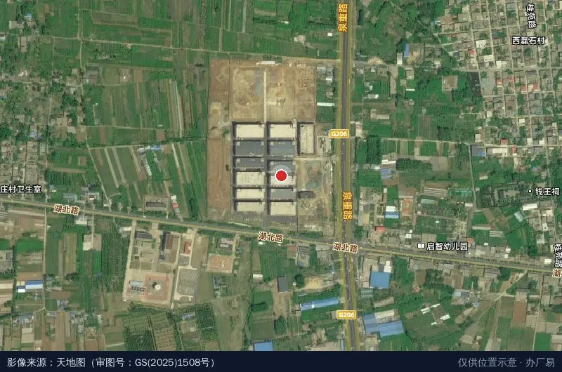 山东宏领智能科技产业园区(建设中)卫星位置示意图
