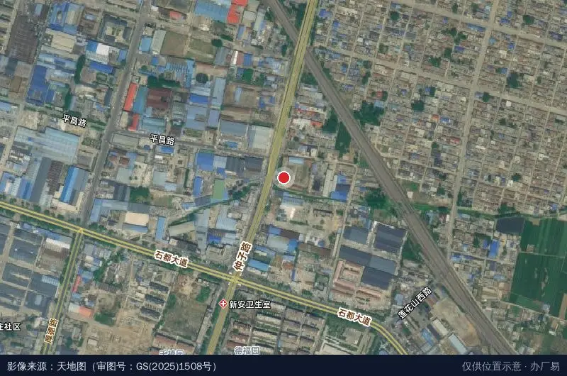平邑县沂蒙物流园卫星位置示意图