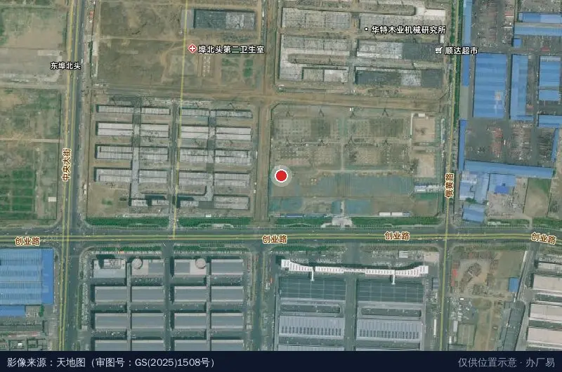 临伟物流(供销物流园)卫星位置示意图