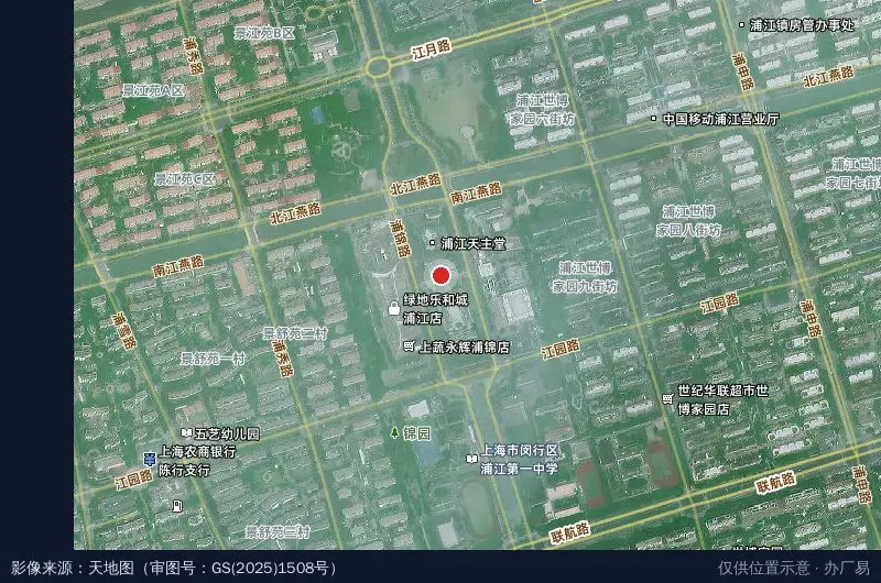 达利园物流卫星位置示意图