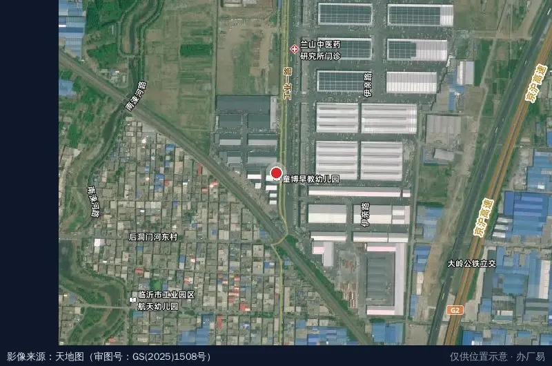 铮霖物流园卫星位置示意图