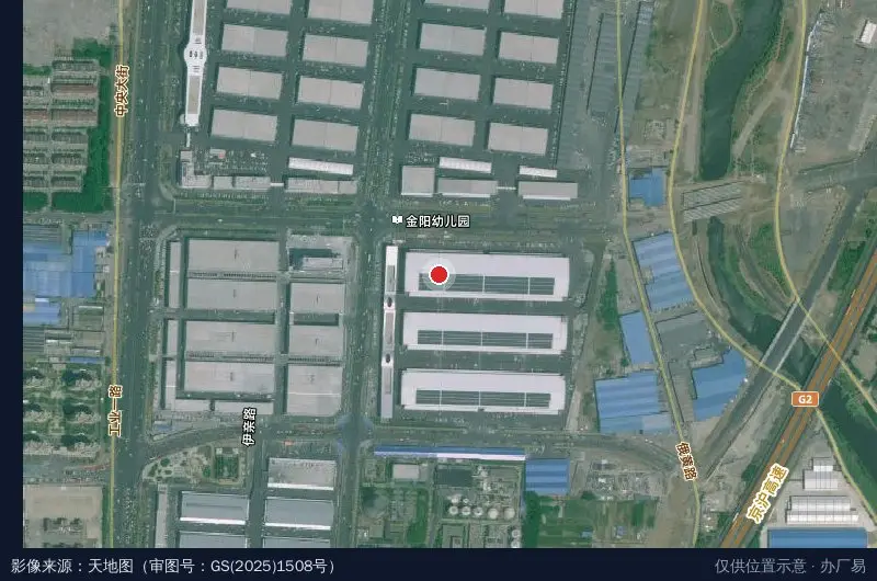 临商大集智慧物流港A区卫星位置示意图