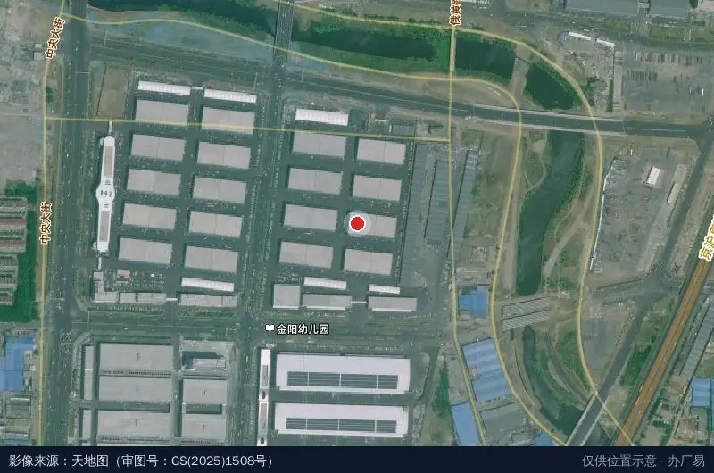 兰华智慧物流城B区卫星位置示意图