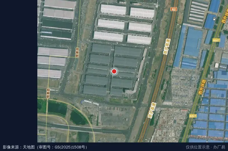 华沂智慧港物流园卫星位置示意图
