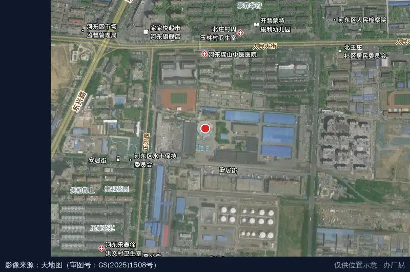 盒马华阳物流园站卫星位置示意图