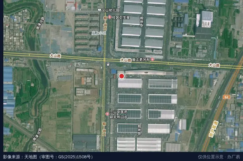 金亮物流顺和落货分拨中心卫星位置示意图