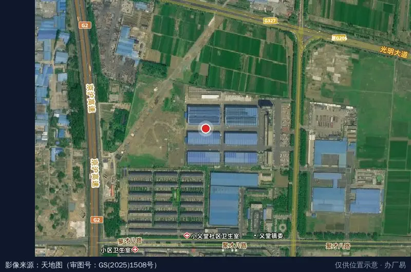 山东丰源仓储物流园卫星位置示意图