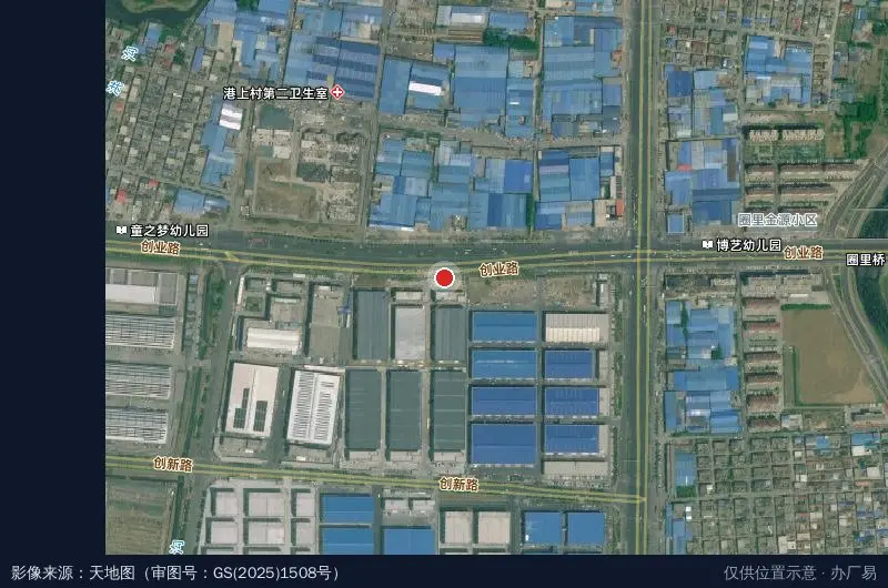 山东佳沂产业园卫星位置示意图
