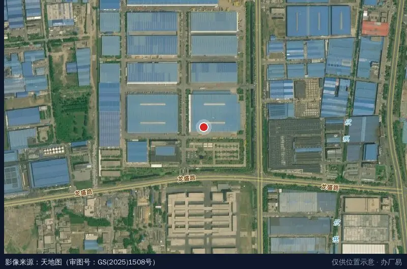 山东临沂金六旺农产品供应链产业园卫星位置示意图