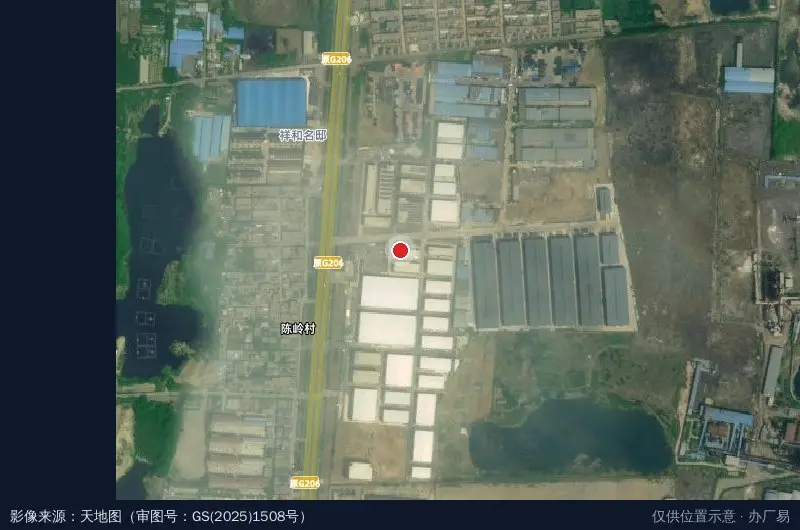 美华国金智能制造产业基地卫星位置示意图