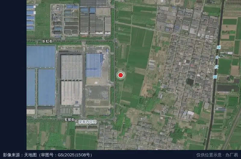 浙商五金智造产业园卫星位置示意图
