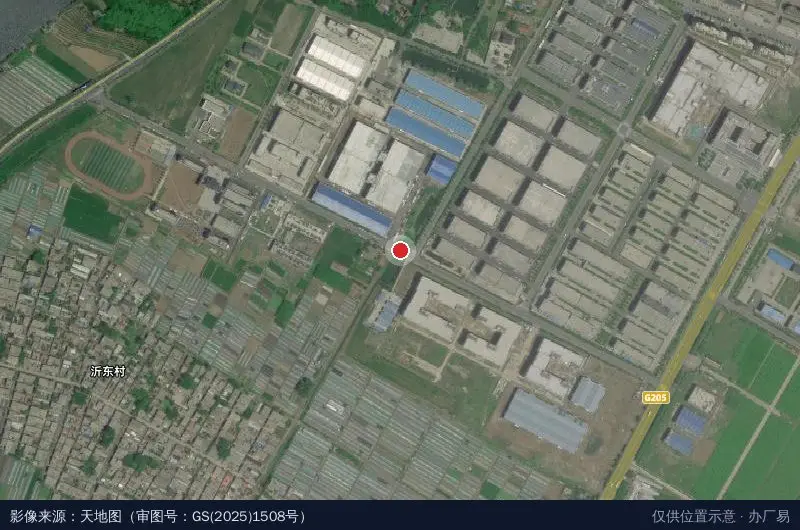 郯城县东尚金属紧固件产业园卫星位置示意图
