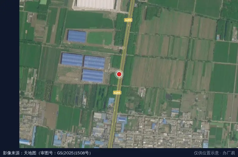 东方海岸产业园卫星位置示意图