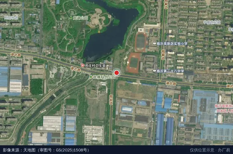 龙湖数字经济产业集聚区卫星位置示意图