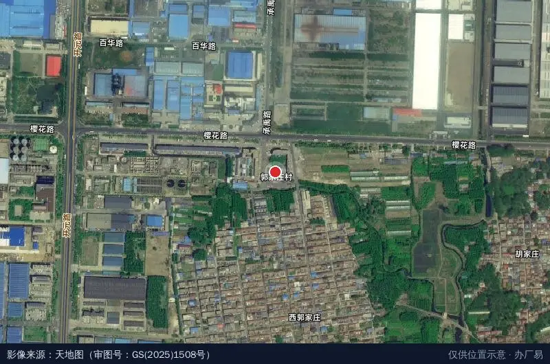 沂南经济开发区郭家庄村综治中心卫星位置示意图