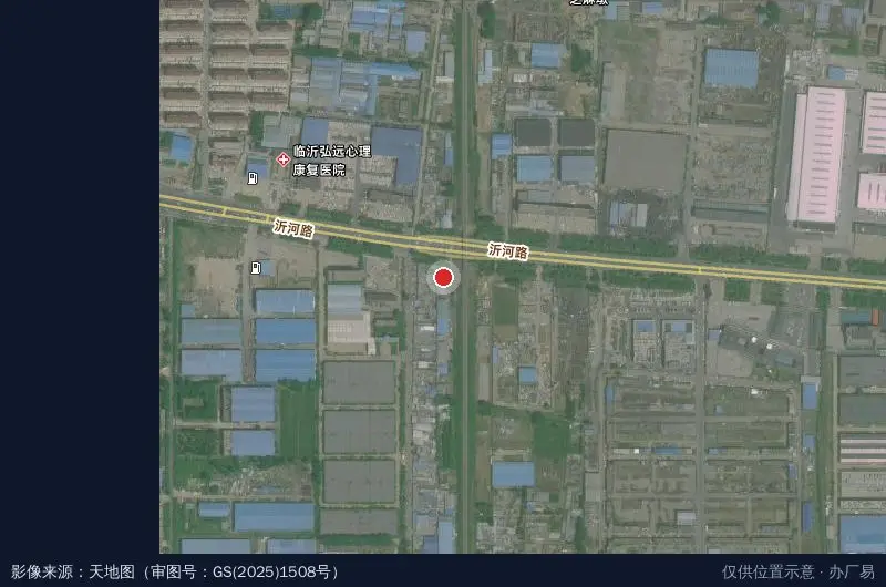 临沂经济开发区伟太航空机械厂卫星位置示意图
