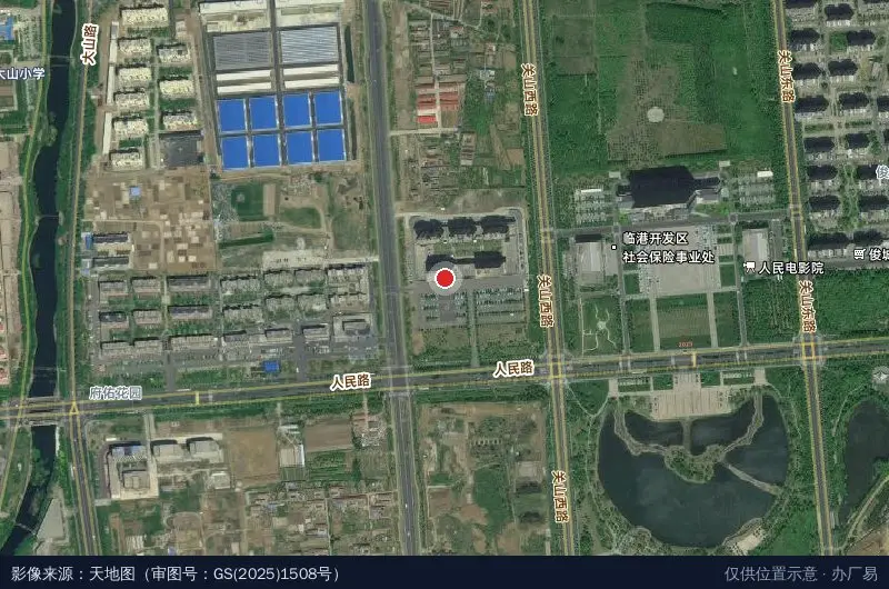临沂临港经济开发区财政金融局卫星位置示意图