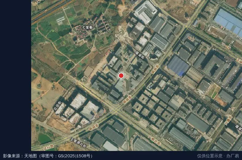 金华八合小微企业园卫星位置示意图