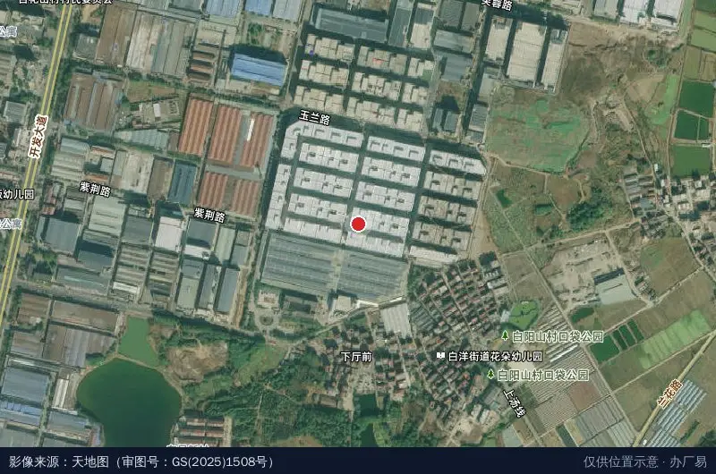浙江兴耀科技小微园卫星位置示意图