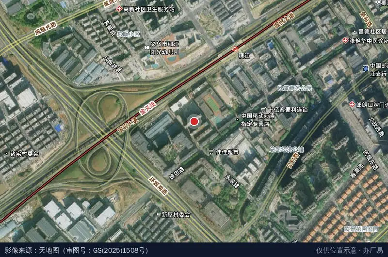 志勤光学科技园卫星位置示意图