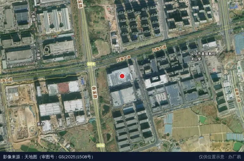 启函物流园卫星位置示意图