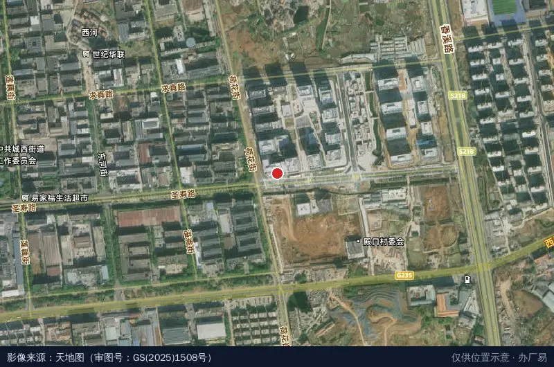 义乌跨境电商产业园(建设中)卫星位置示意图