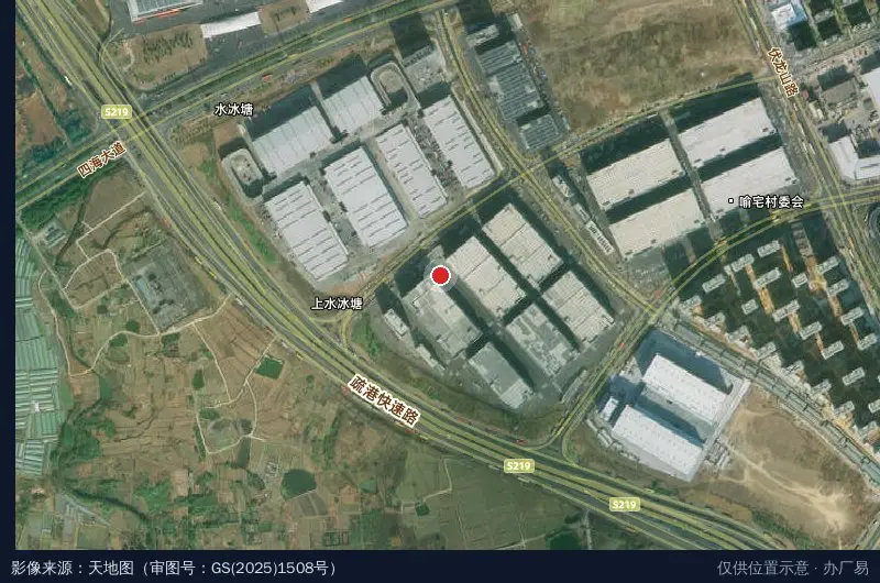 跨境电商物流园(S3)3幢卫星位置示意图