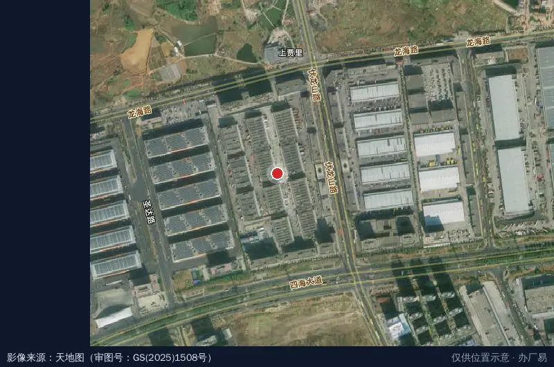 义乌红狮智慧物流园二区卫星位置示意图