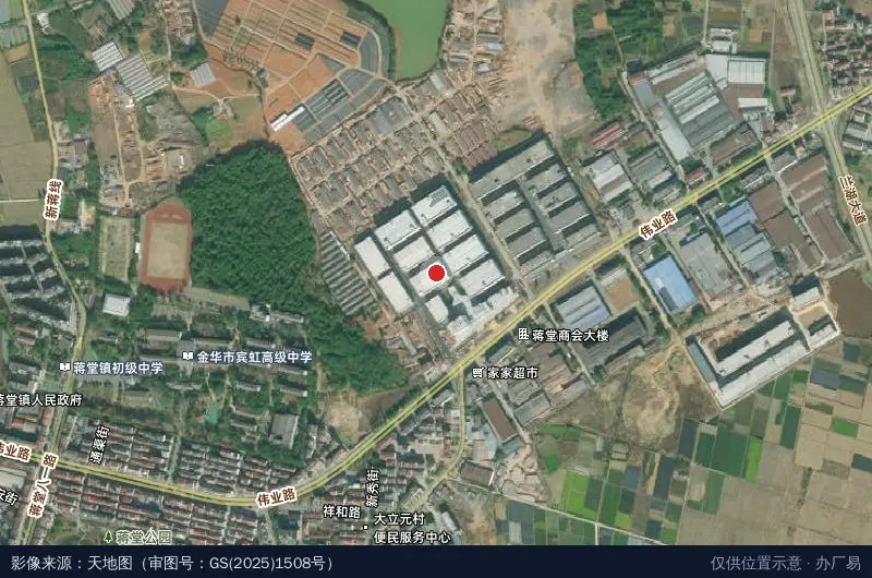 金投智汇谷产业园卫星位置示意图