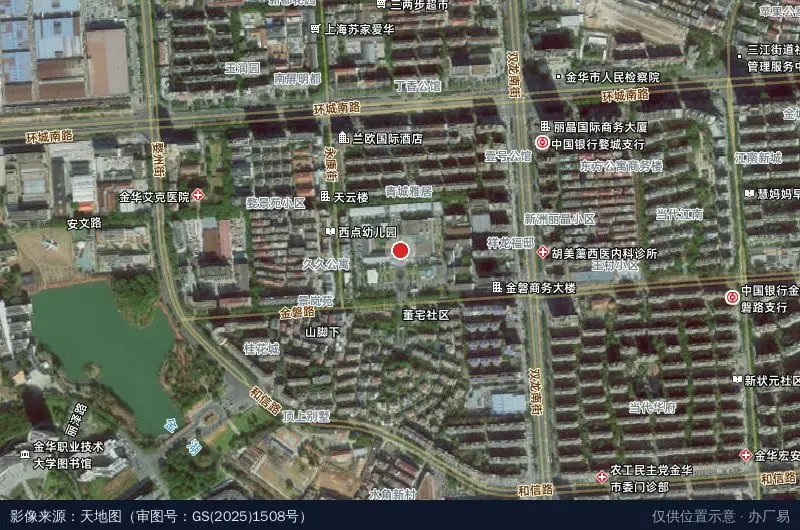 金磐数字经济园卫星位置示意图