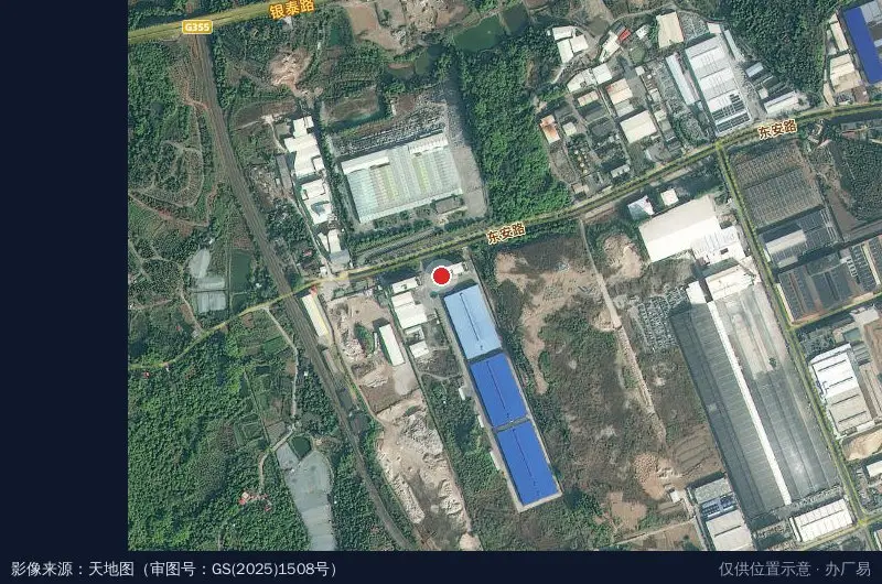 佳的工业园卫星位置示意图
