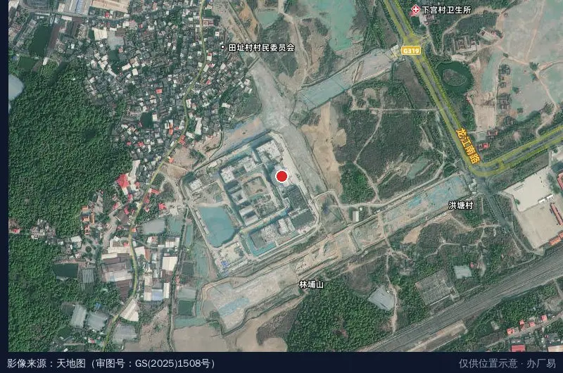 漳州110新基地(高新)卫星位置示意图