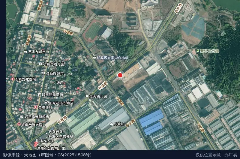 好精彩产业园卫星位置示意图