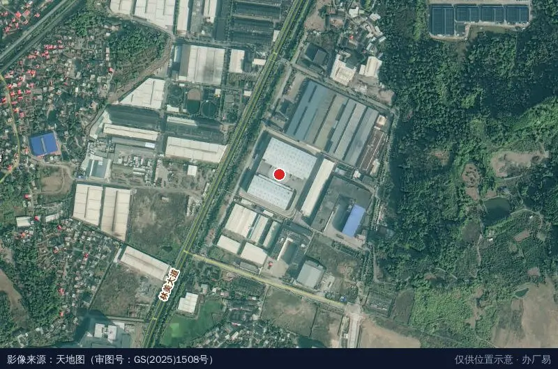 丰树(漳州)中央厨房产业园卫星位置示意图
