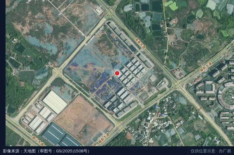 漳州高新区万洋众创城(建设中)卫星位置示意图