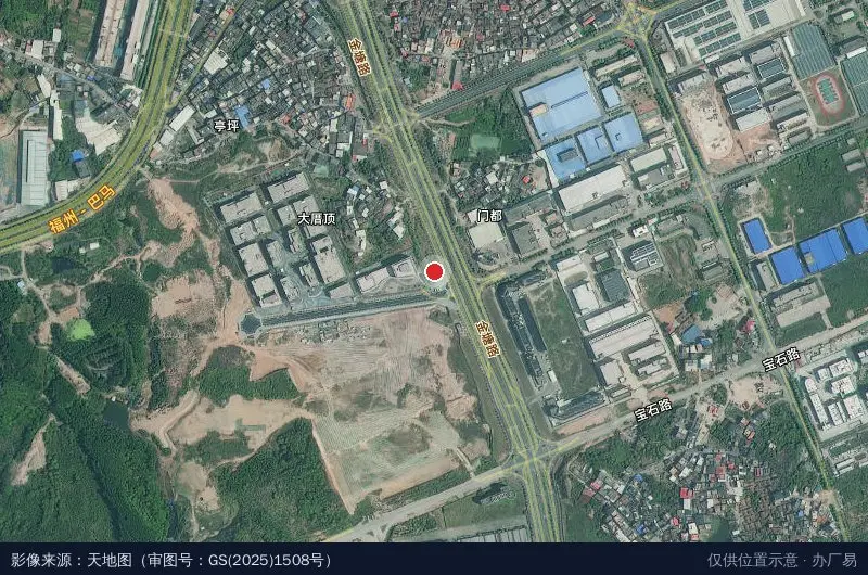 福建漳州语堂数字经济产业园(建设中)卫星位置示意图
