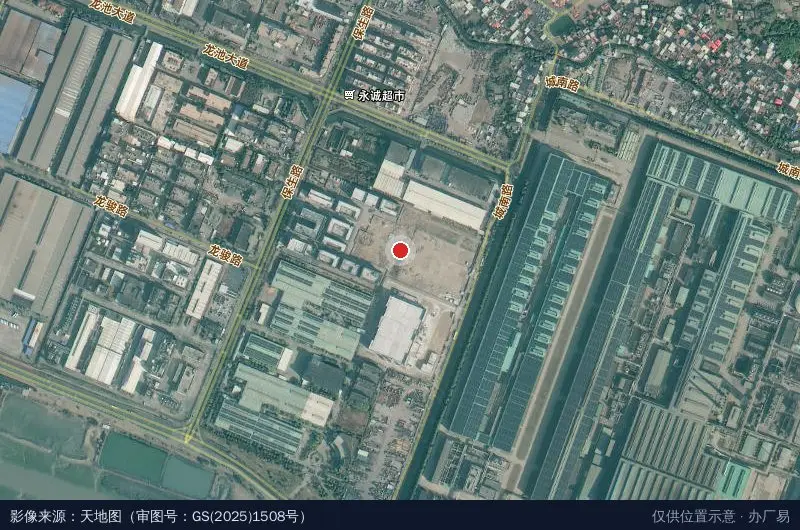 厦龙国际企业港(建设中)卫星位置示意图