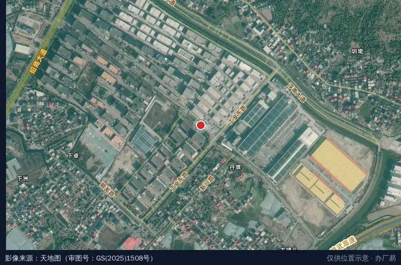 漳州远荣人工智能应用产业园(建设中)卫星位置示意图
